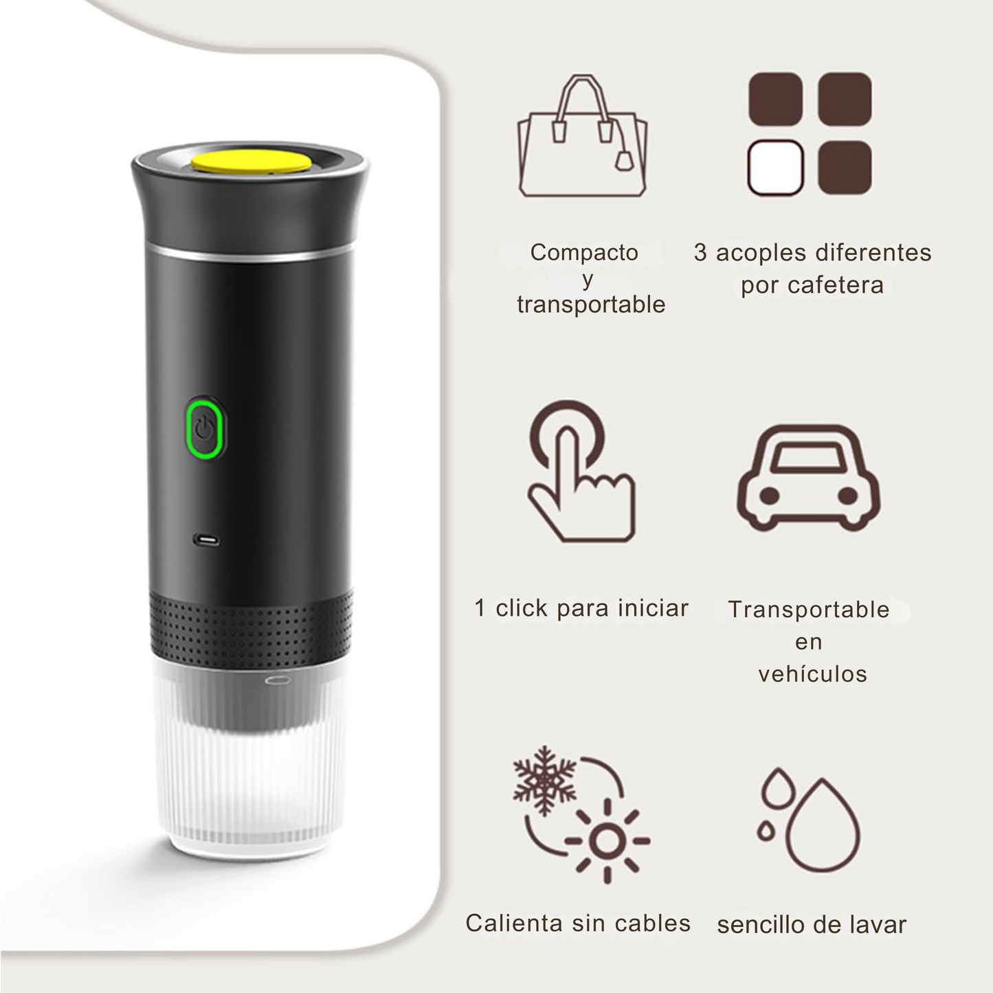 Cafetera Portátil 3 en 1